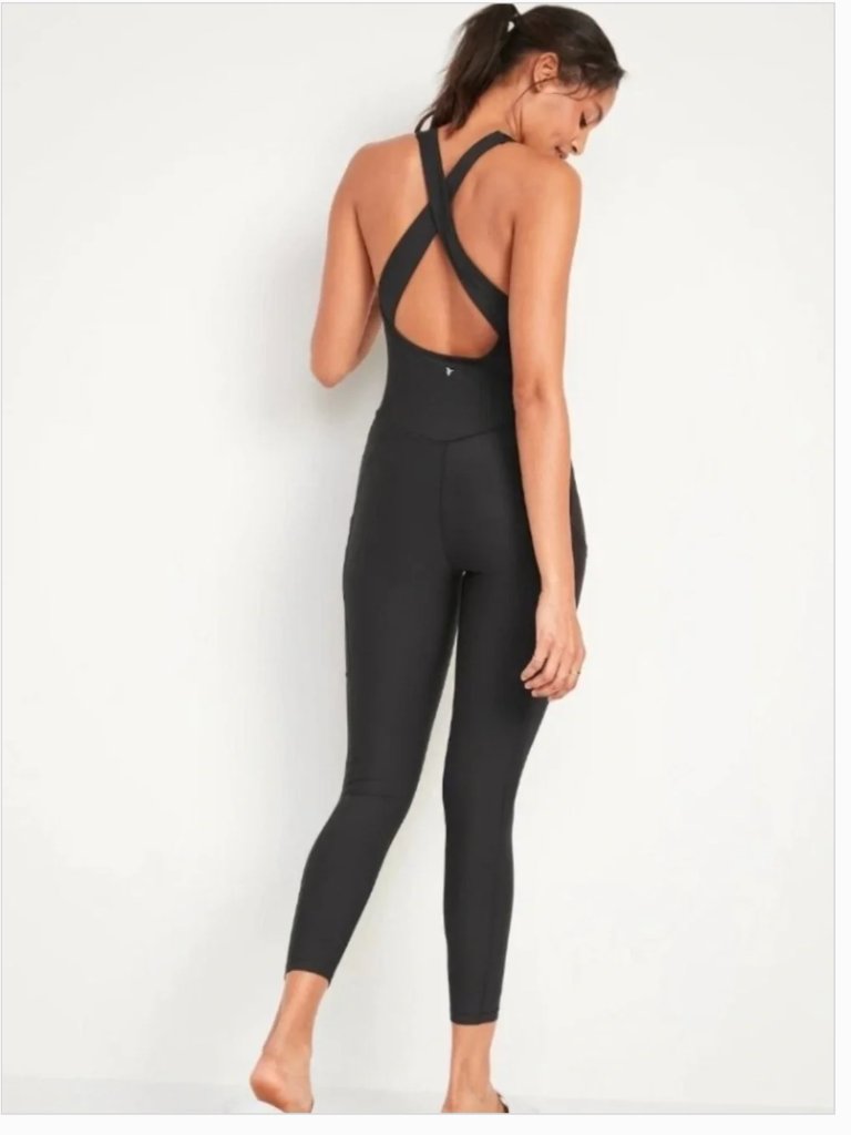 Old Navy Powersoft Active Crossback Jumpsuit